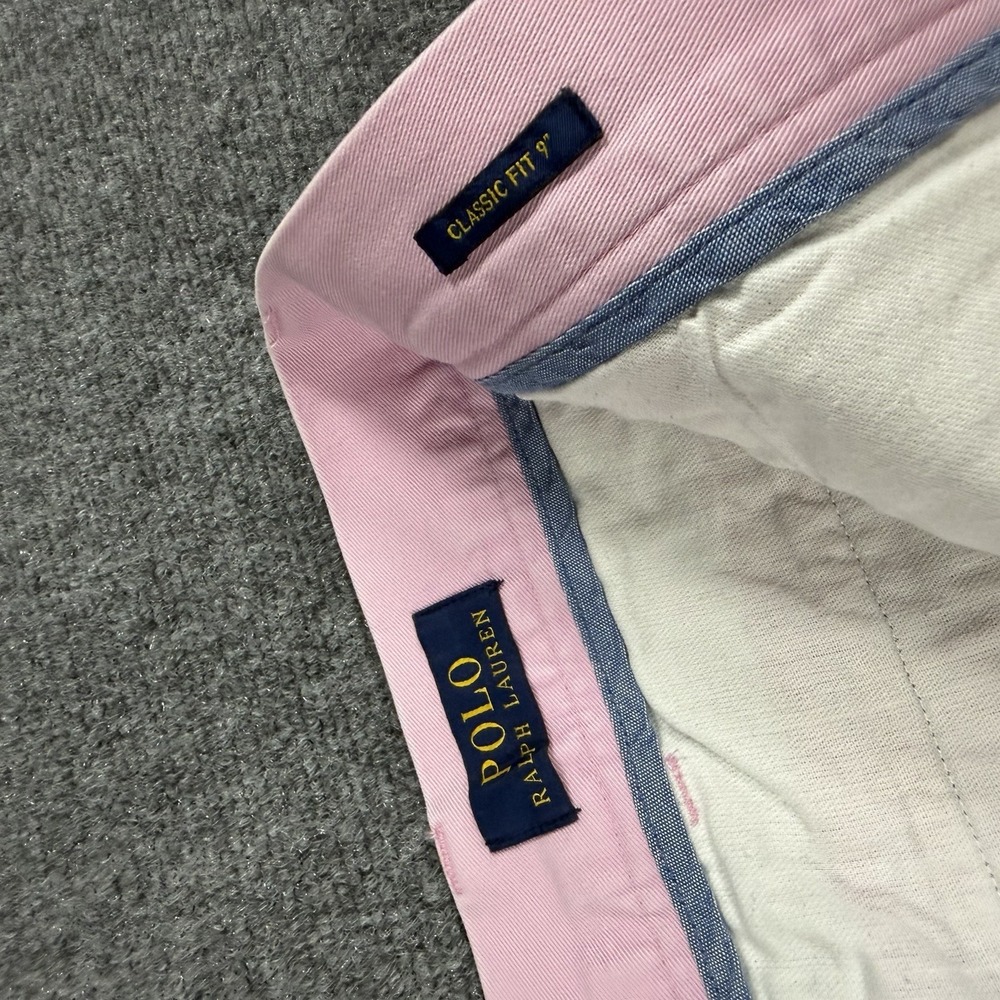 Polo Ralph Lauren Shorts Mens 40 Pink Classic 9" Preppy Chino - Picture 3 of 7